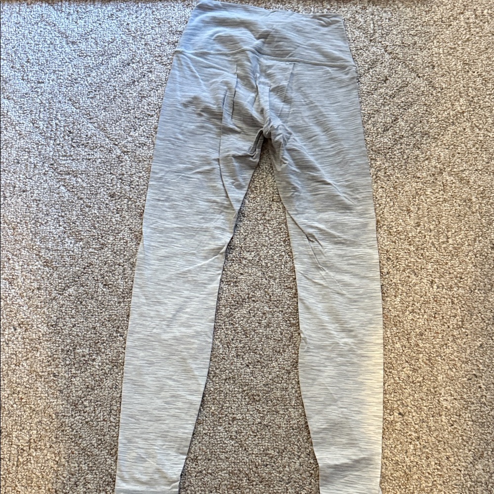 lululemon athletica Heather Light Gray Leggings